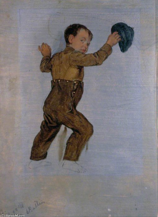 Boy Retreating From The Wasps — George Harvey