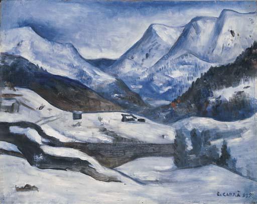 Inverno All'aprica — Carlo Carrà