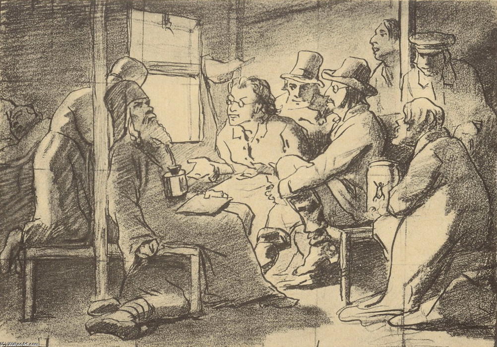 Dispute About Faith (a Scene In The Car) — Vasily Grigoryevich Perov