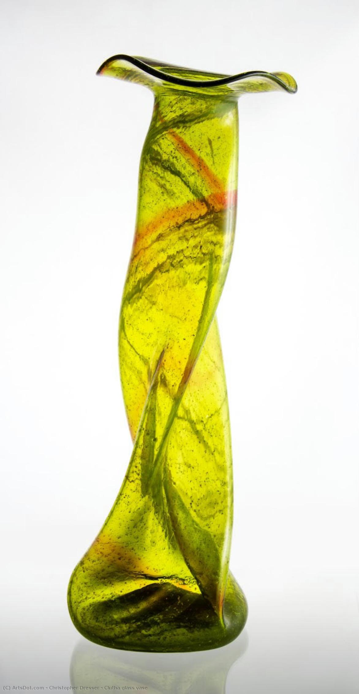 Clutha Glass Vase — Christopher Dresser