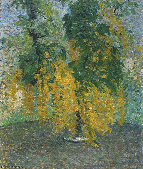 Branche De Citisedans Une Vase — Henri Jean Guillaume Martin