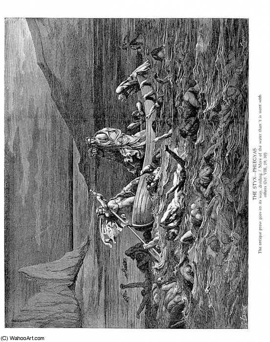 The Styx Phlegyas — Paul Gustave Doré