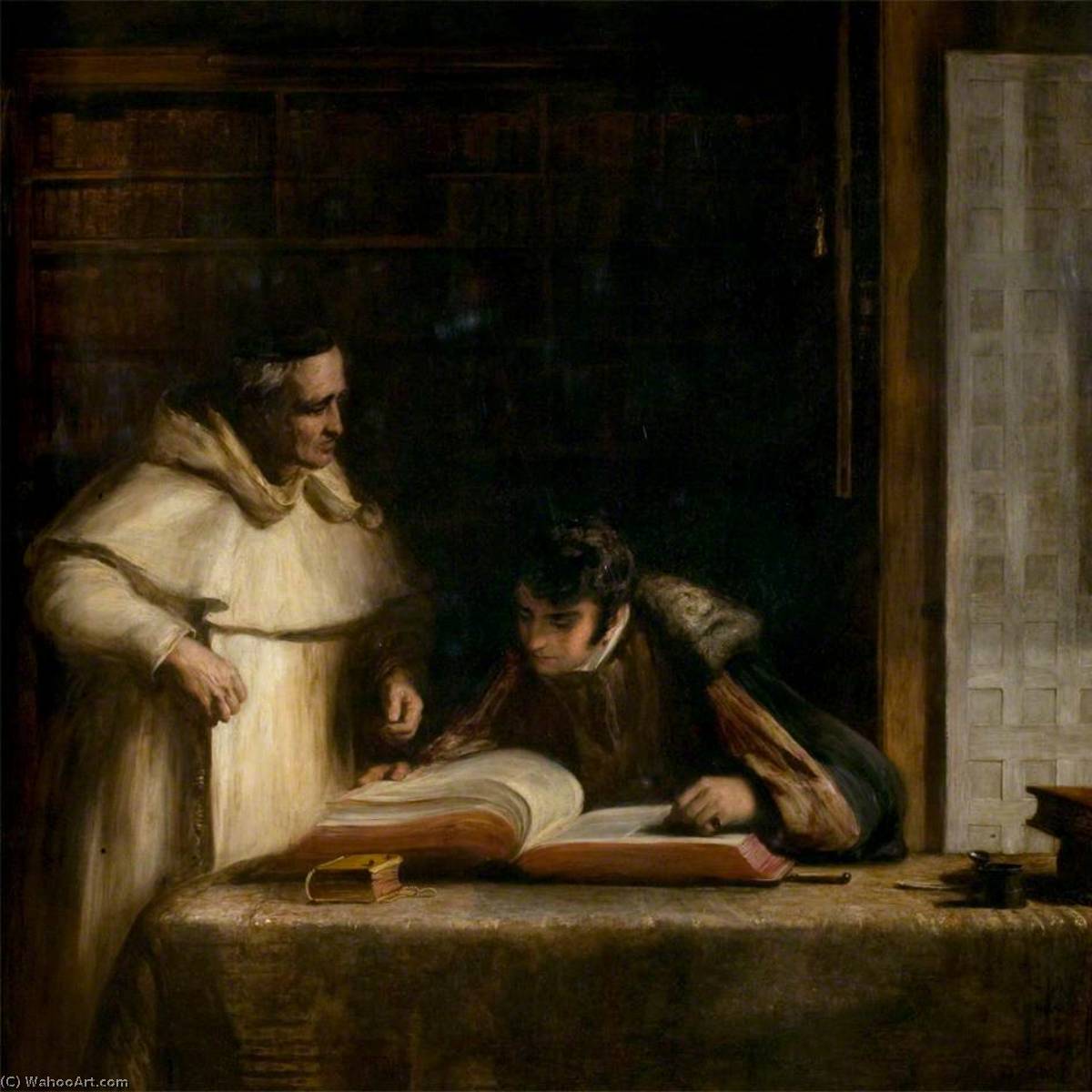 Washington Irving In The Archives Of Seville — サー・デイヴィッド・ウィルキ