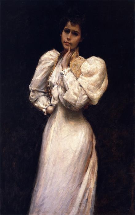 Portrait Of Miss L. (also Known As Portrait Of Miss Lawrence) — William Merritt Chase