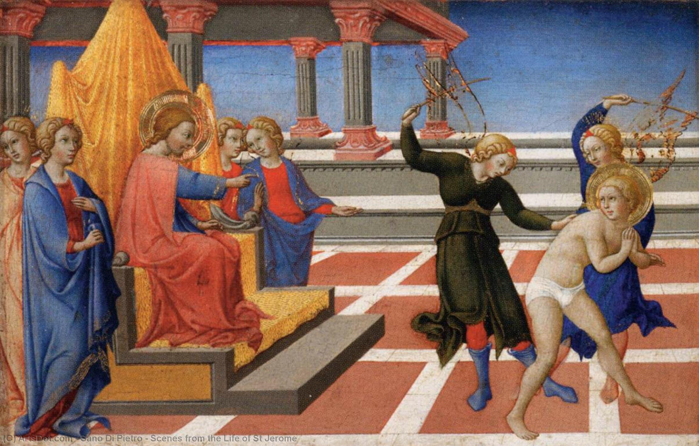 Scenes From The Life Of St Jerome — Sano Di Pietro