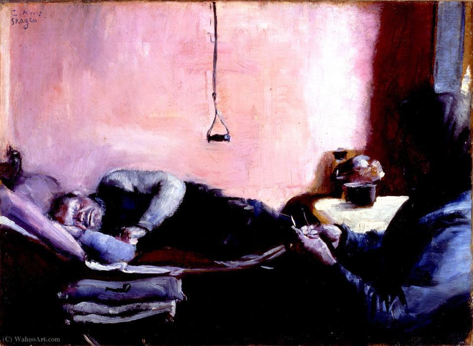 Niels Gaihedes Nachmittagsschlaf — Christian Krohg