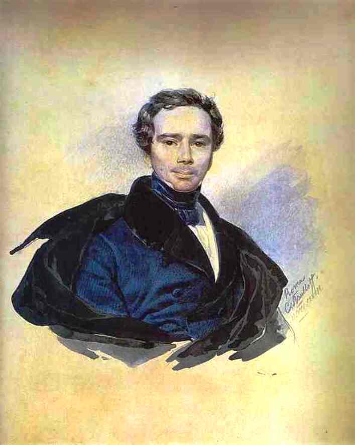 Portrait Of F. F. Golytzin — Karl Brjullow