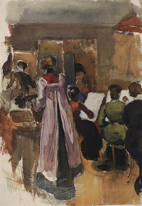 In The Studio Braz.france — Zinaida Serebriakova