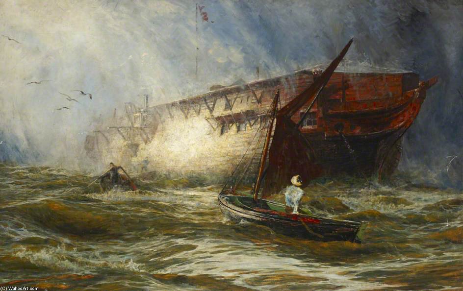 Hms 'leonidas' At Upnor — William Lionel Wyllie