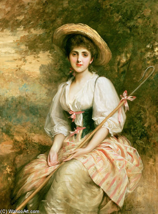 Mrs. Stuart M. Samuel As Phyllida — Samuel Luke Fildes