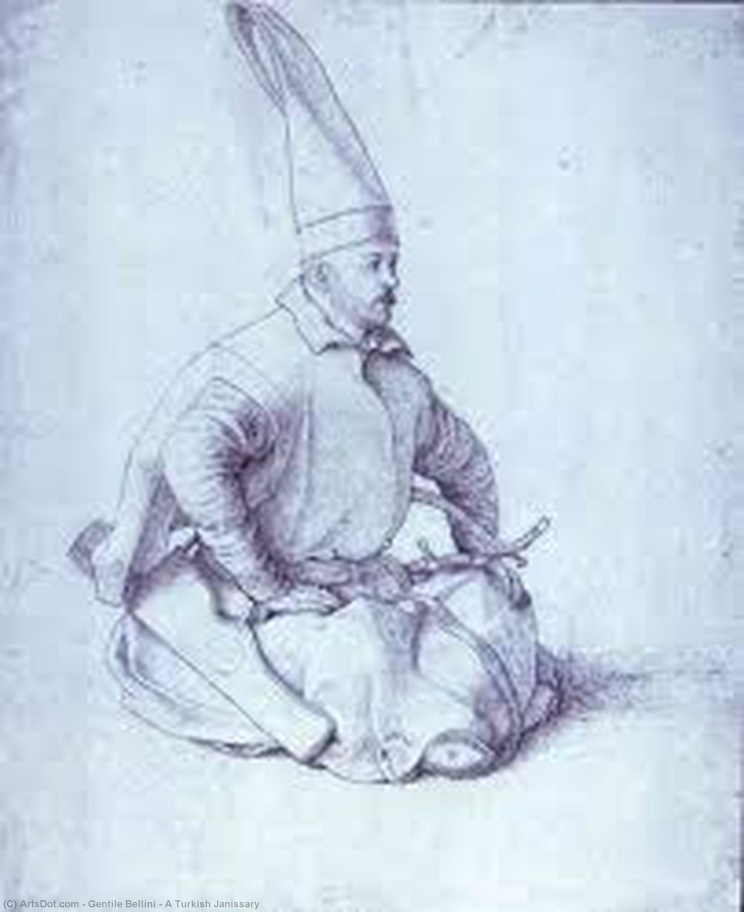 A Turkish Janissary — Gentile Bellini