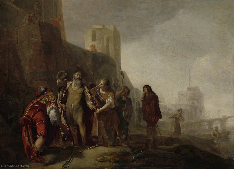 The Envoys Of Alexander The Great Occupy The Gardener Abdalonymos Insignien With The Dignity Of The King Of Sidon — Nicolaes Knupfer