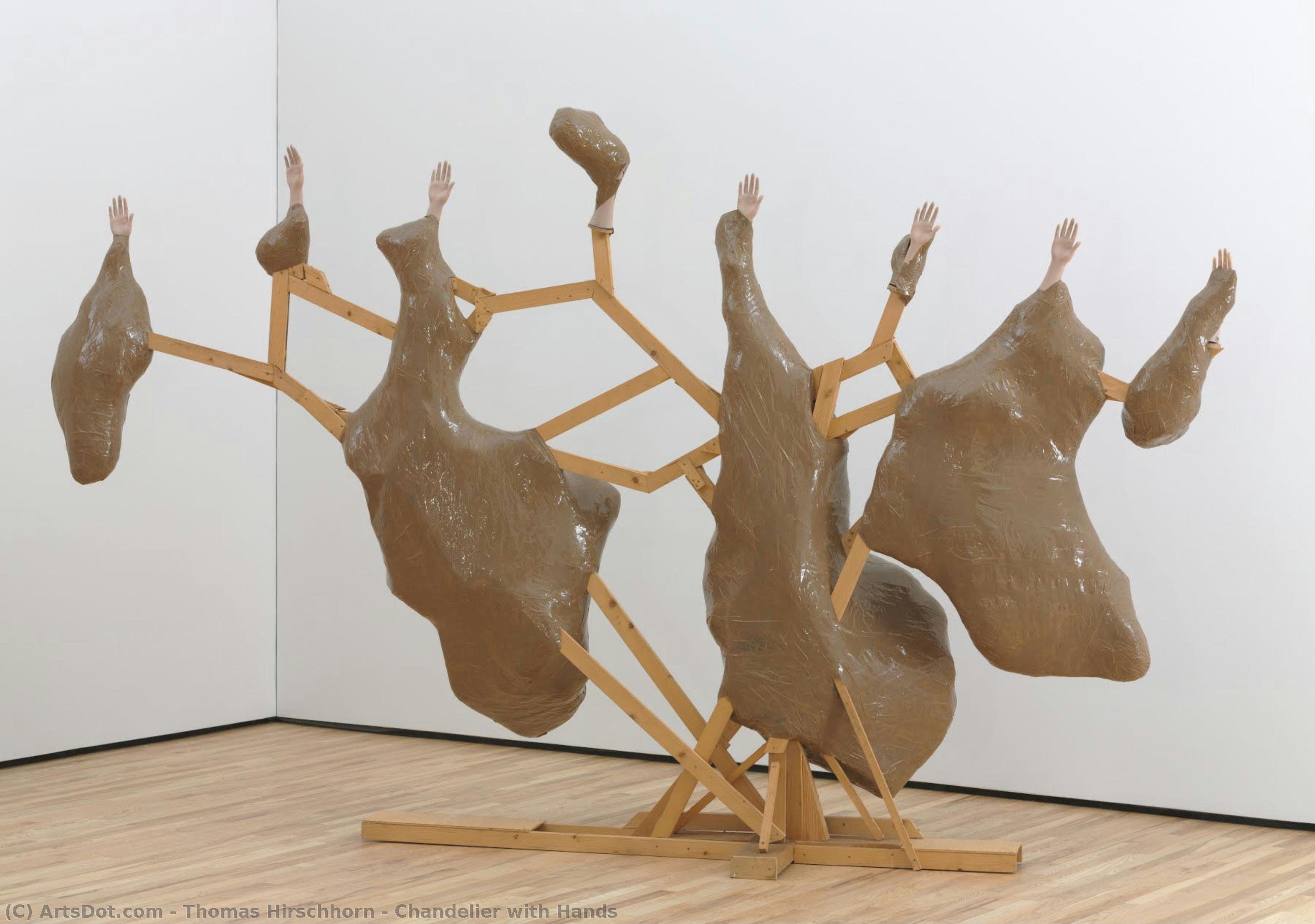 Chandelier With Hands — Thomas Hirschhorn