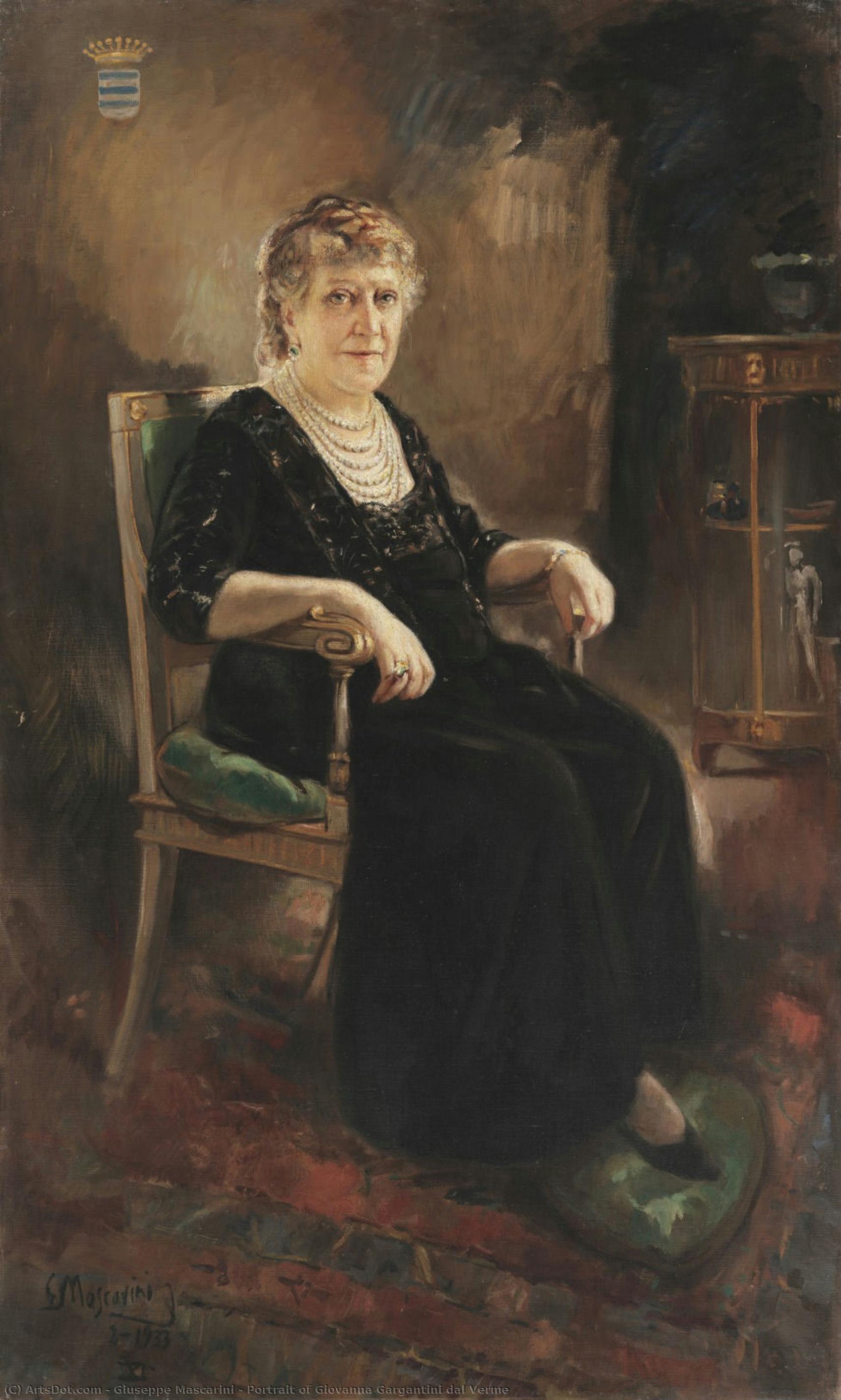 Portrait Of Giovanna Gargantini Dal Verme — Giuseppe Mascarini