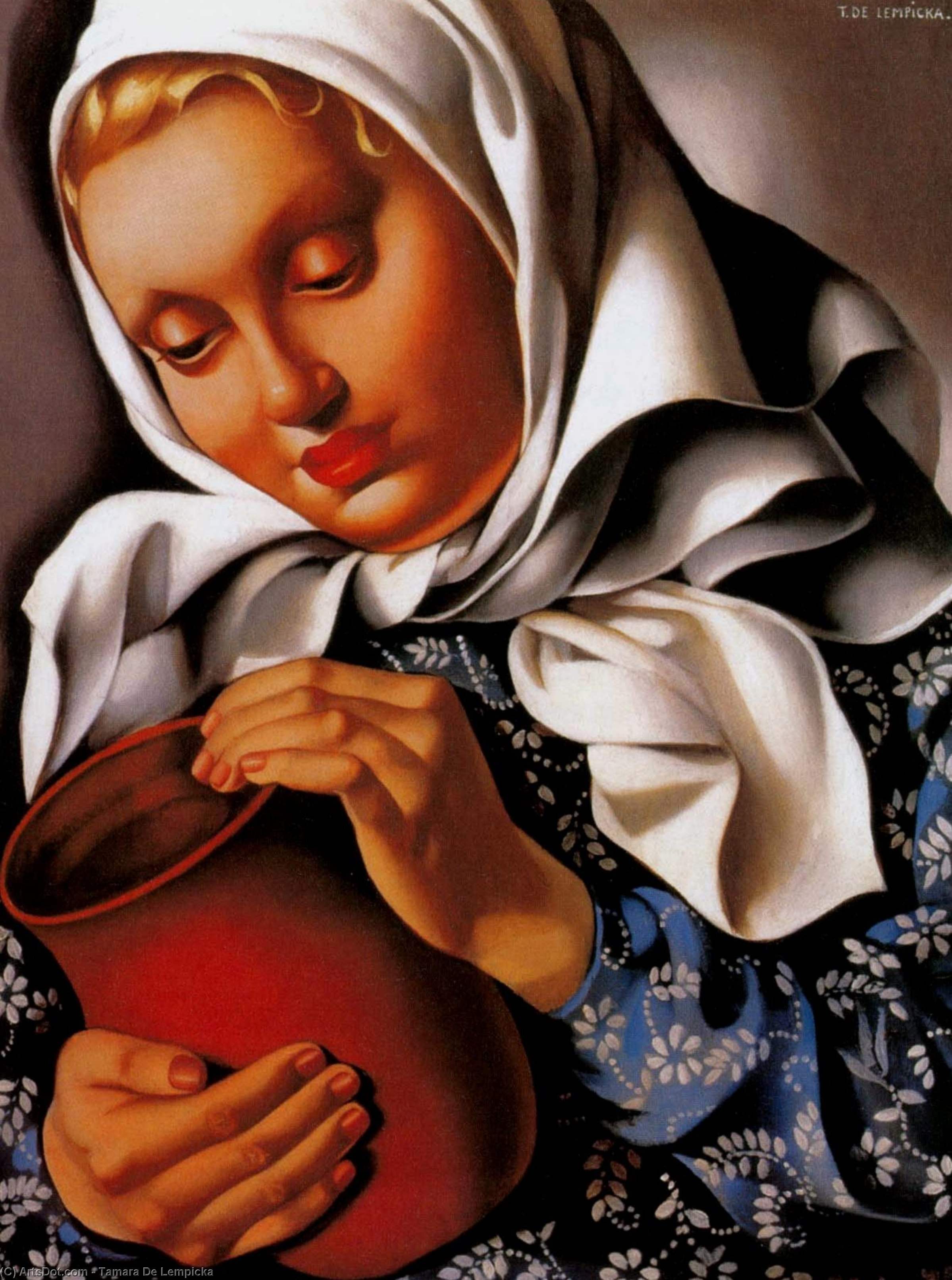 Peasant Girl With Pitcher — Тамара Де Лемпицка