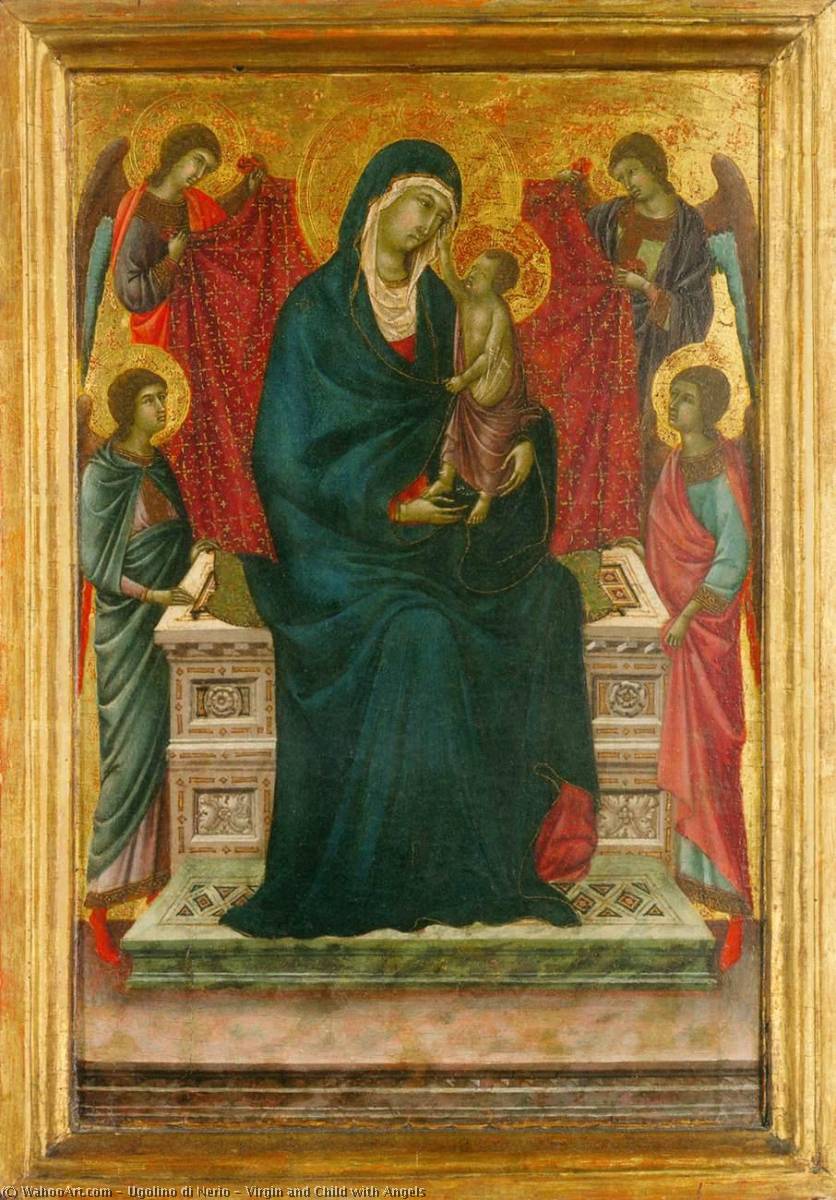 Virgin And Child With Angels — Ugolino Di Nerio