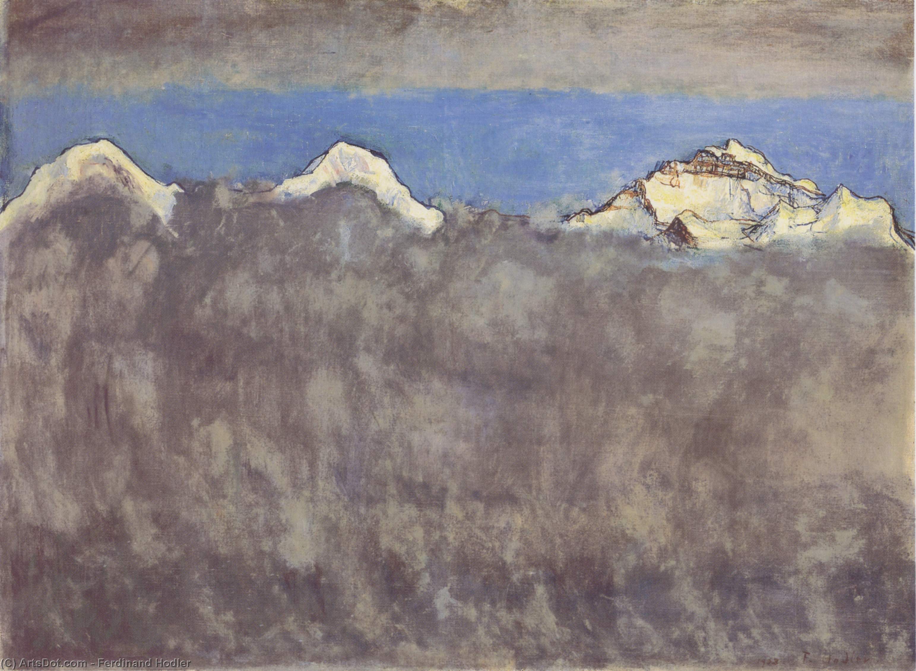 Jungfrau And Silverhorn, As Seen From Murren — Ferdinand Hodler