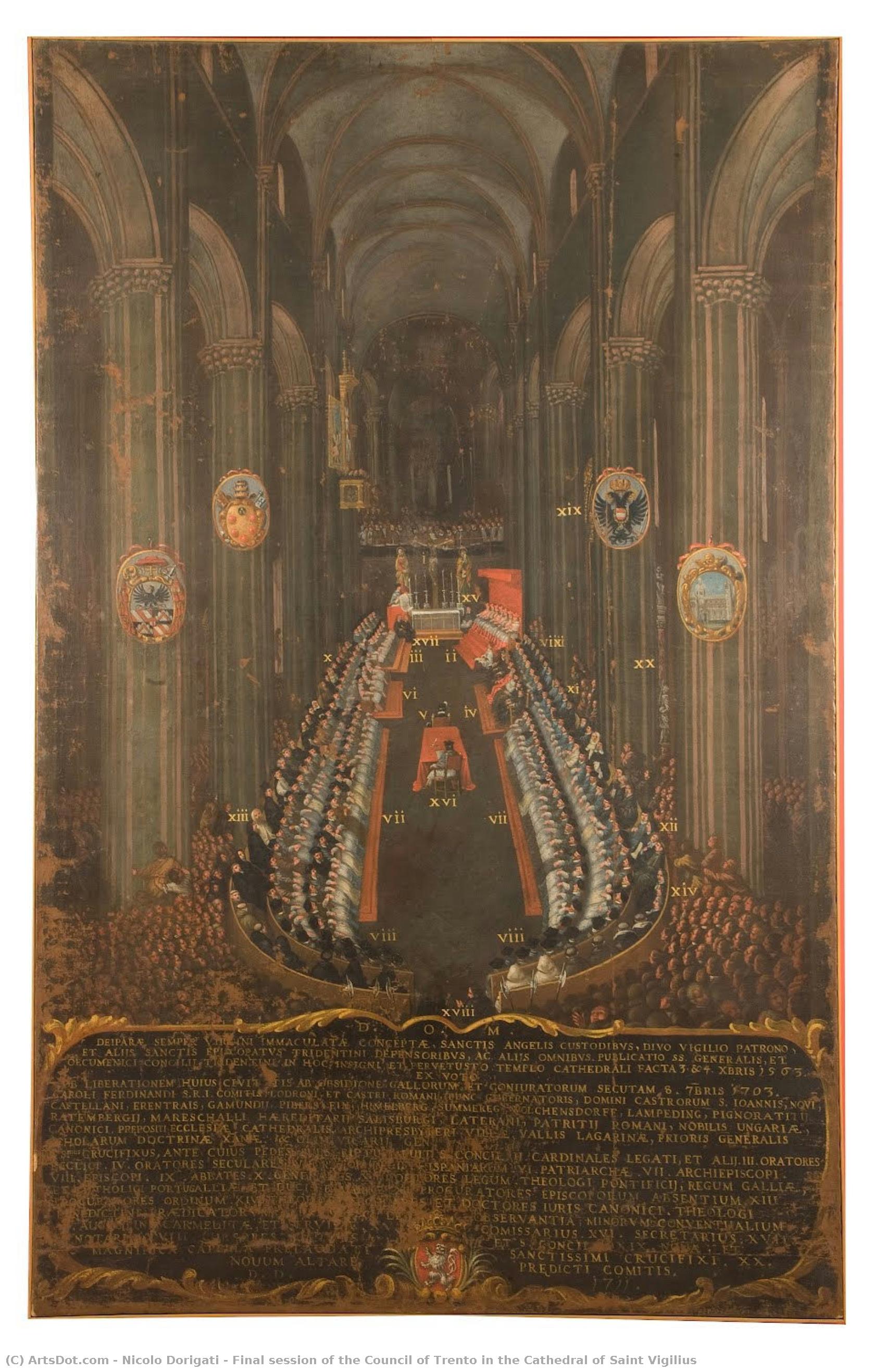 Final Session Of The Council Of Trento In The Cathedral Of Saint Vigilius — Nicolo Dorigati