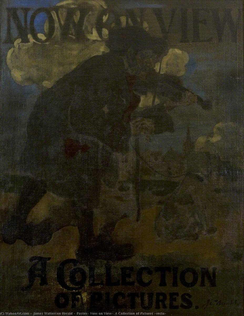 Poster, Now On View, A Collection Of Pictures (recto) — James Watterson Herald