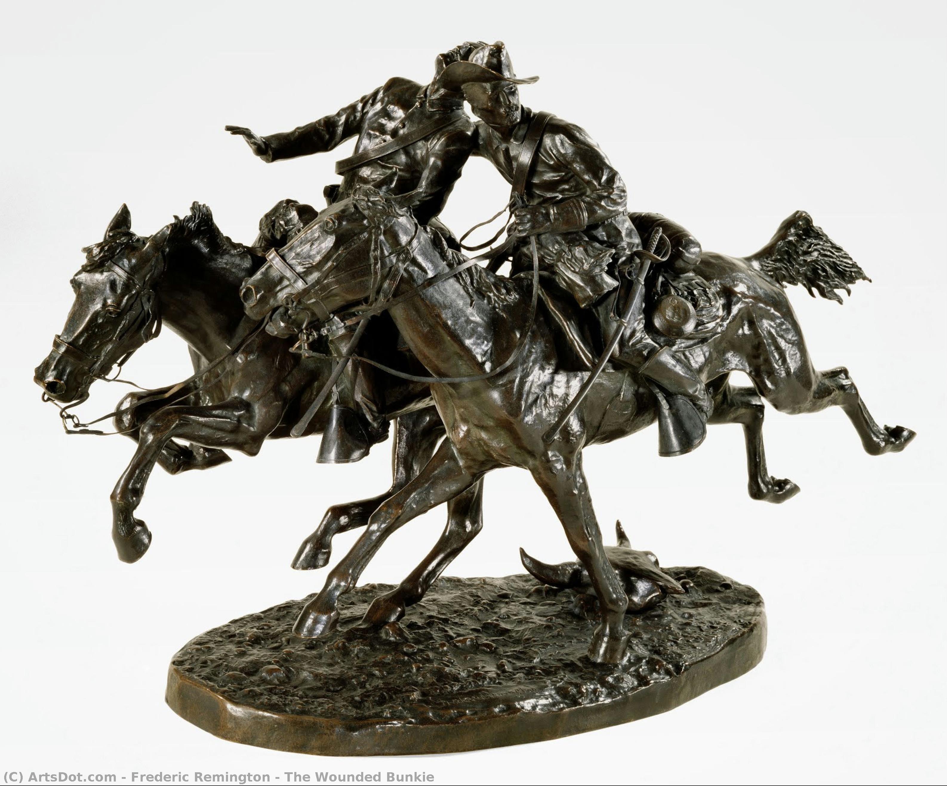 The Wounded Bunkie — Frederic Remington