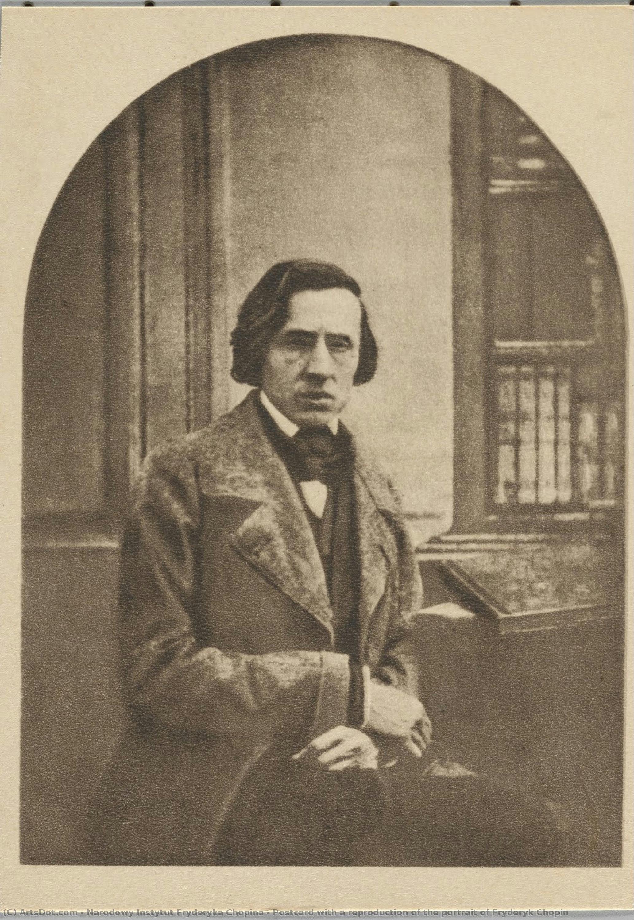 Postcard With A Reproduction Of The Portrait Of Fryderyk Chopin — Narodowy Instytut Fryderyka Chopina