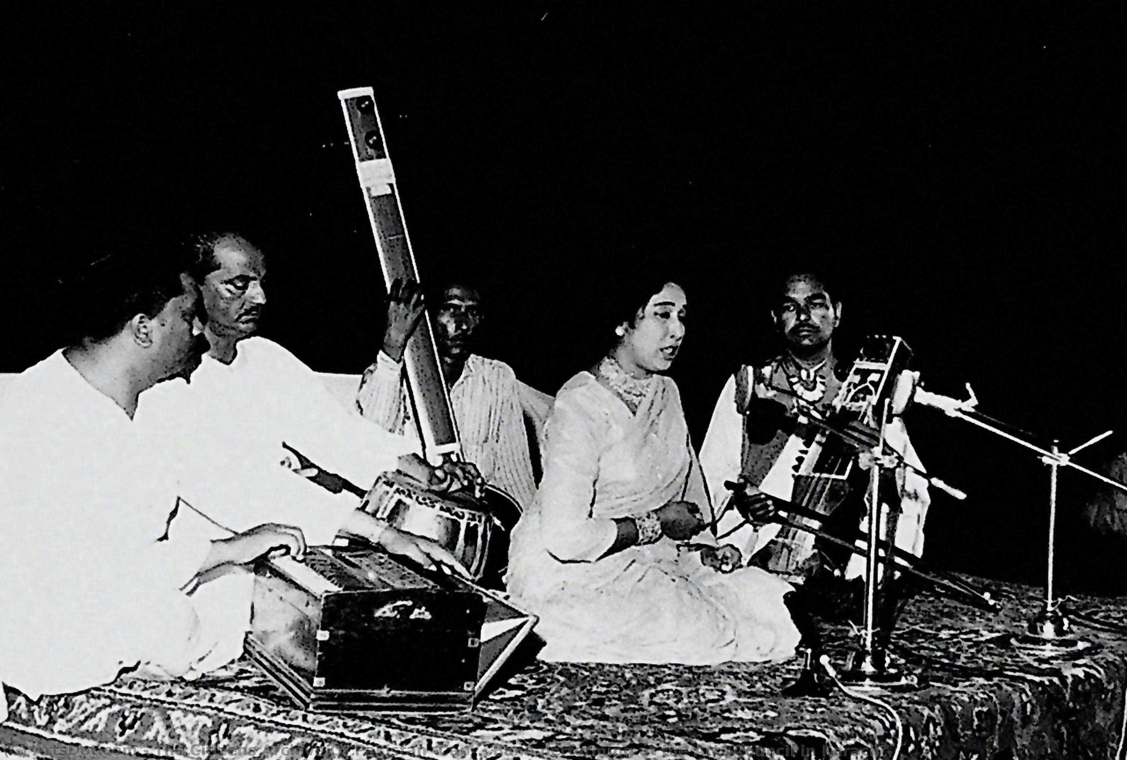 Bano Performing At The Arts Council In Karachi — Arhiv Građana Pakistana (cap)