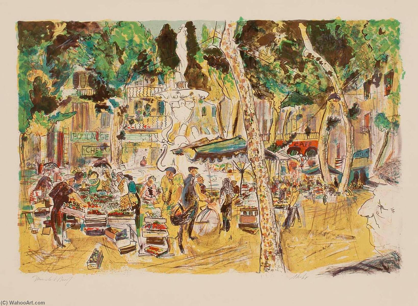 (village Square In France) — Fred Albert