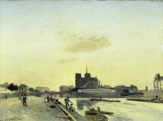 View Of Notre-dame, Paris — Johan Barthold Jongkind