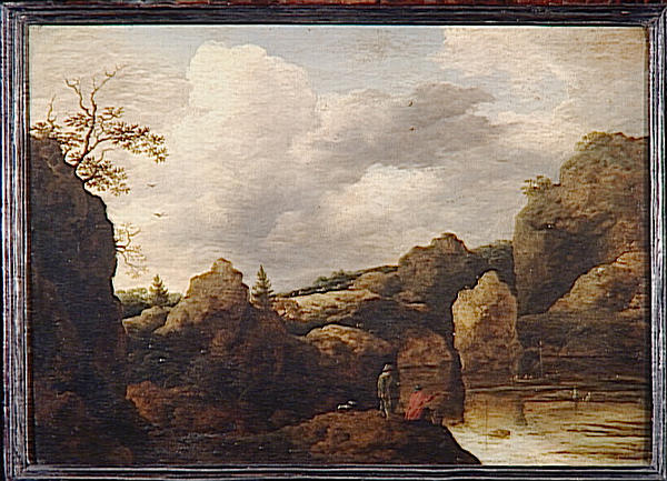 Paysage Avec Pecheurs Et Chasseurs — Allaert Van Everdingen