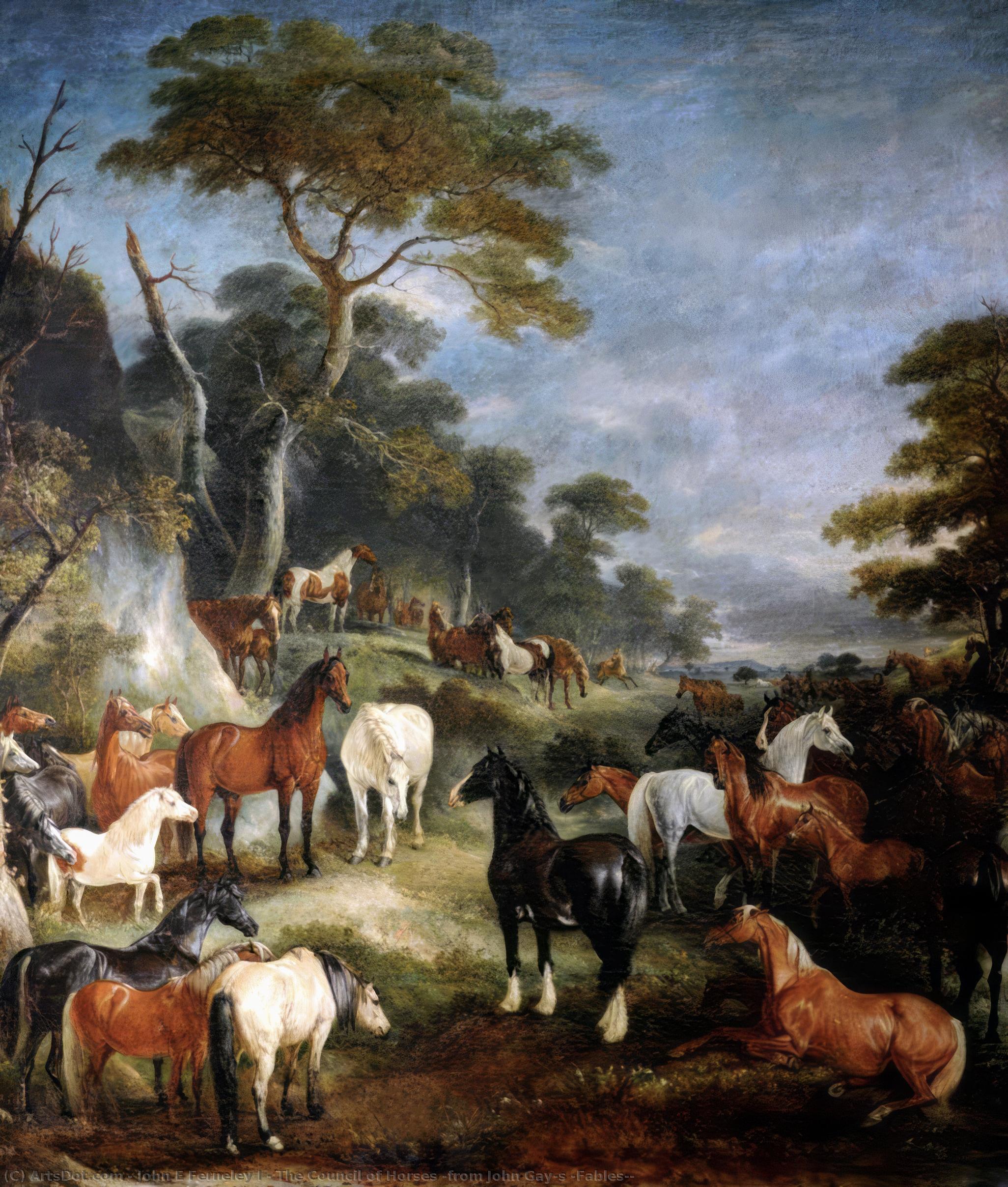 The Council Of Horses (from John Gay's 'fables') — Sr. John E. Ferneley