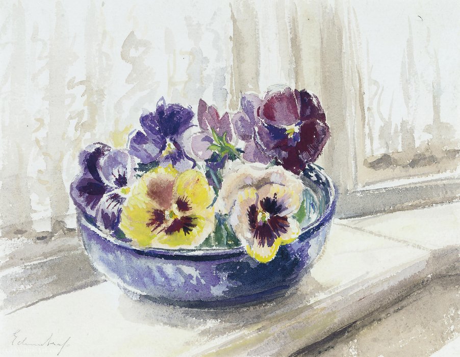 Pansies — Edward Seago
