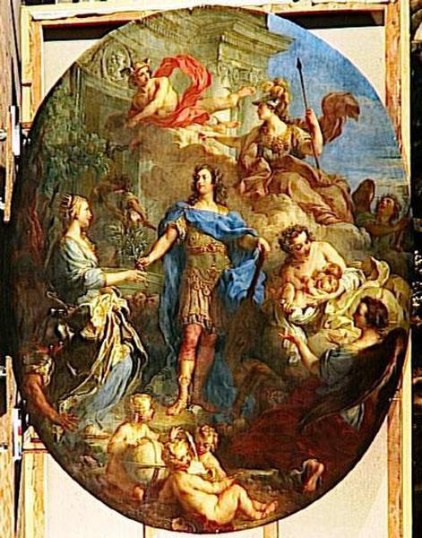 Louis Xv Donnant La Paix A L'europe — François Lemoyne