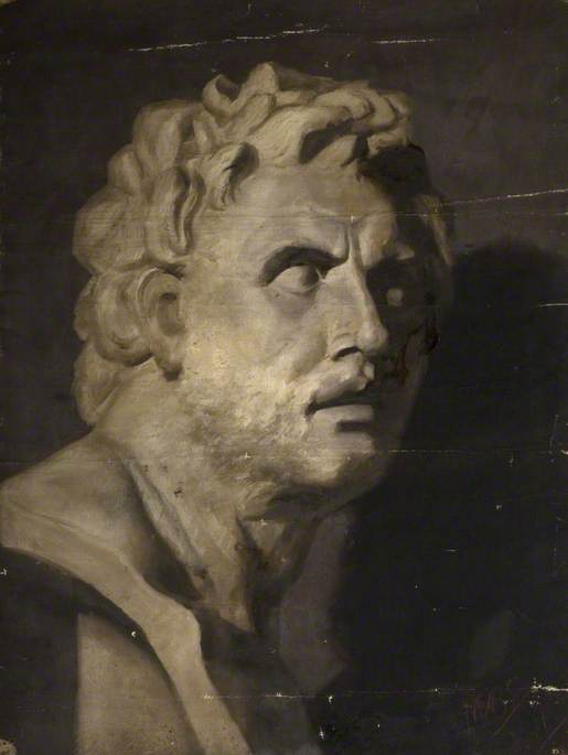 Oil Study Of A Plaster Bust — Robert Ernest Mceune