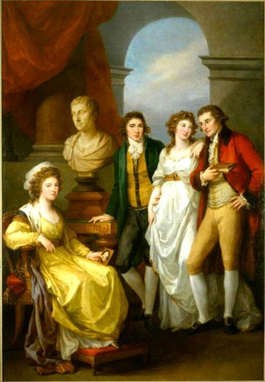 Family Portrait Of Catherine Baryatinsky — Angelica Kauffmann (maria Anna Angelika)