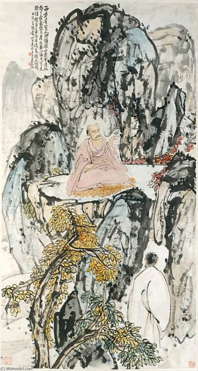 近代 王震 佛祖圖 軸 Buddhist Sage — Wang Zhen