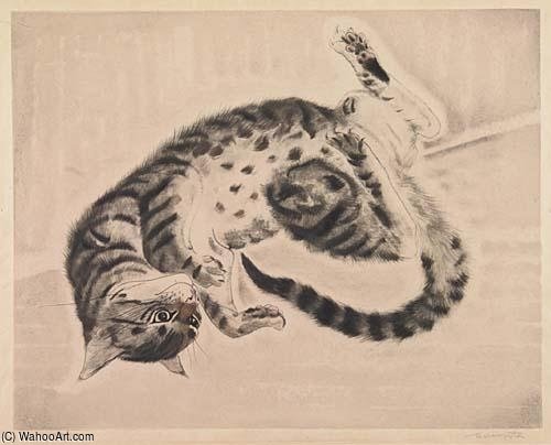 Cat Slept On The Back — Léonard Tsuguharu Foujita