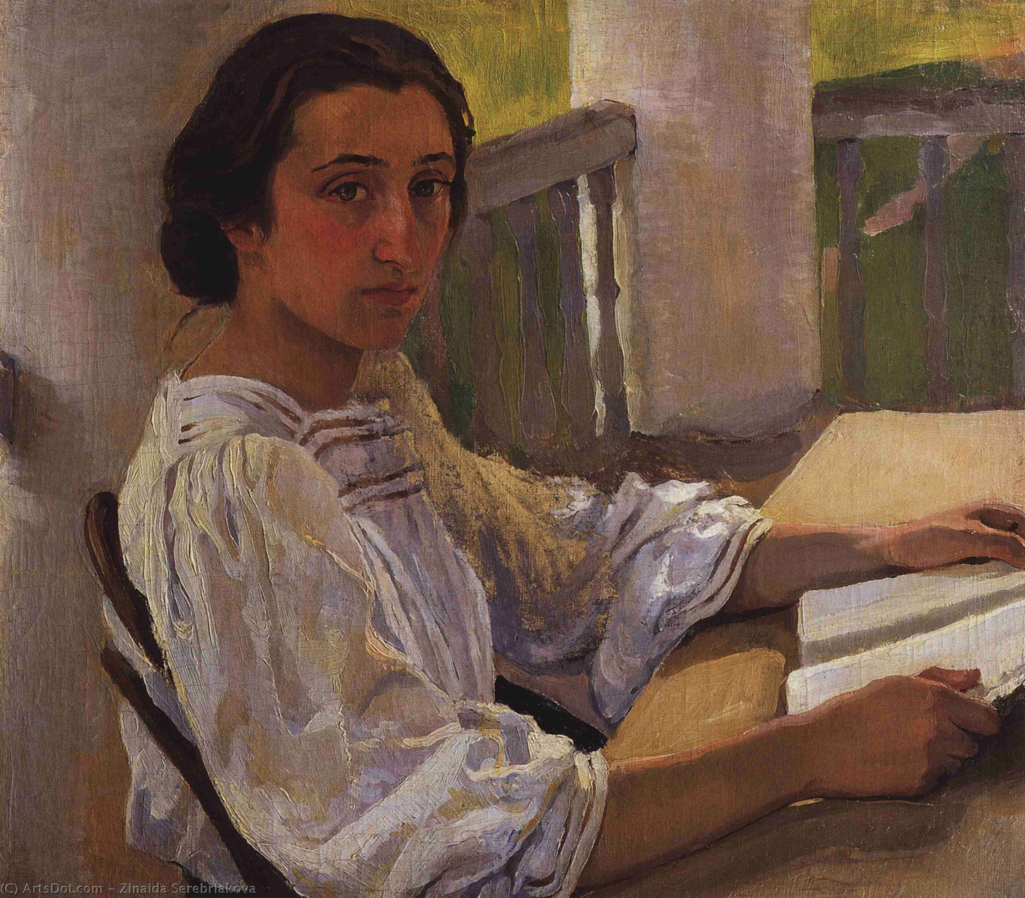 Portrait Of E. Solntseva, Sister Of Artist — Zinaida Serebriakova