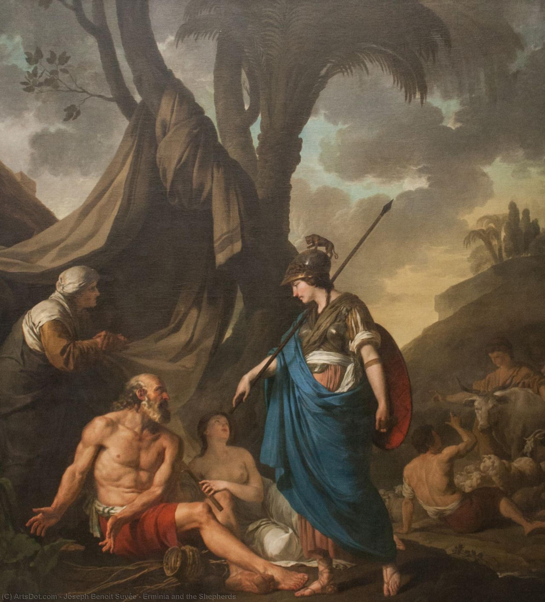 Erminia And The Shepherds — Joseph Benoit Suvée