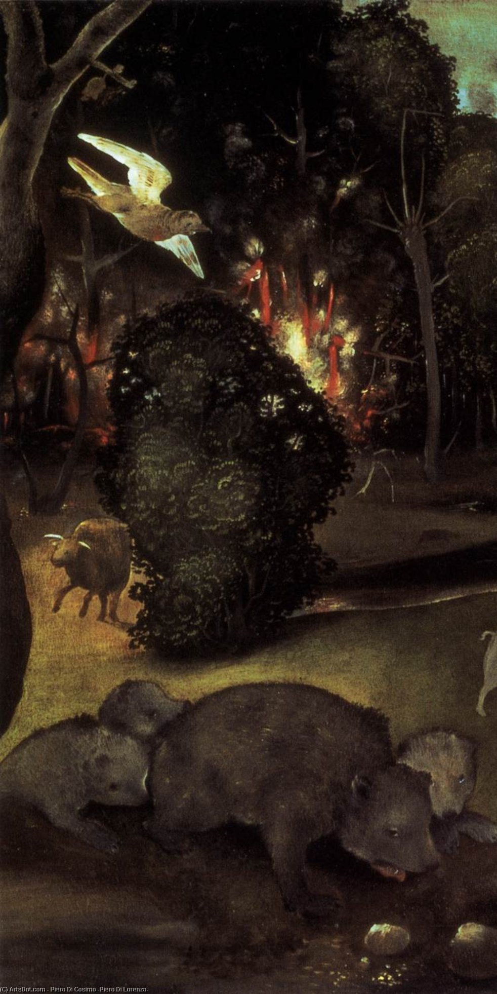Forest Fire (detail) — Pjero Di Kozimo