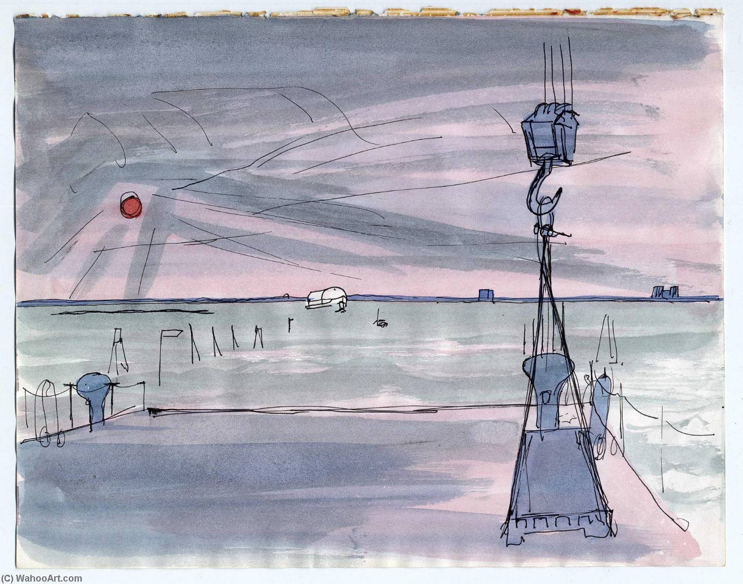 Barge Seen From Loading Dock — Theodore Hancock