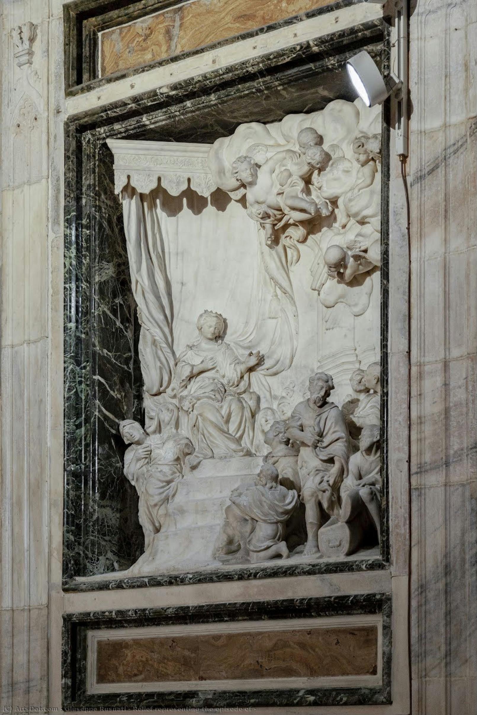 Relief Representing The Episode Of — Giuseppe Rusnati