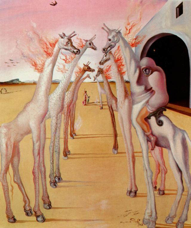 The Flames, They Call, 1942 — Salvador Dalí