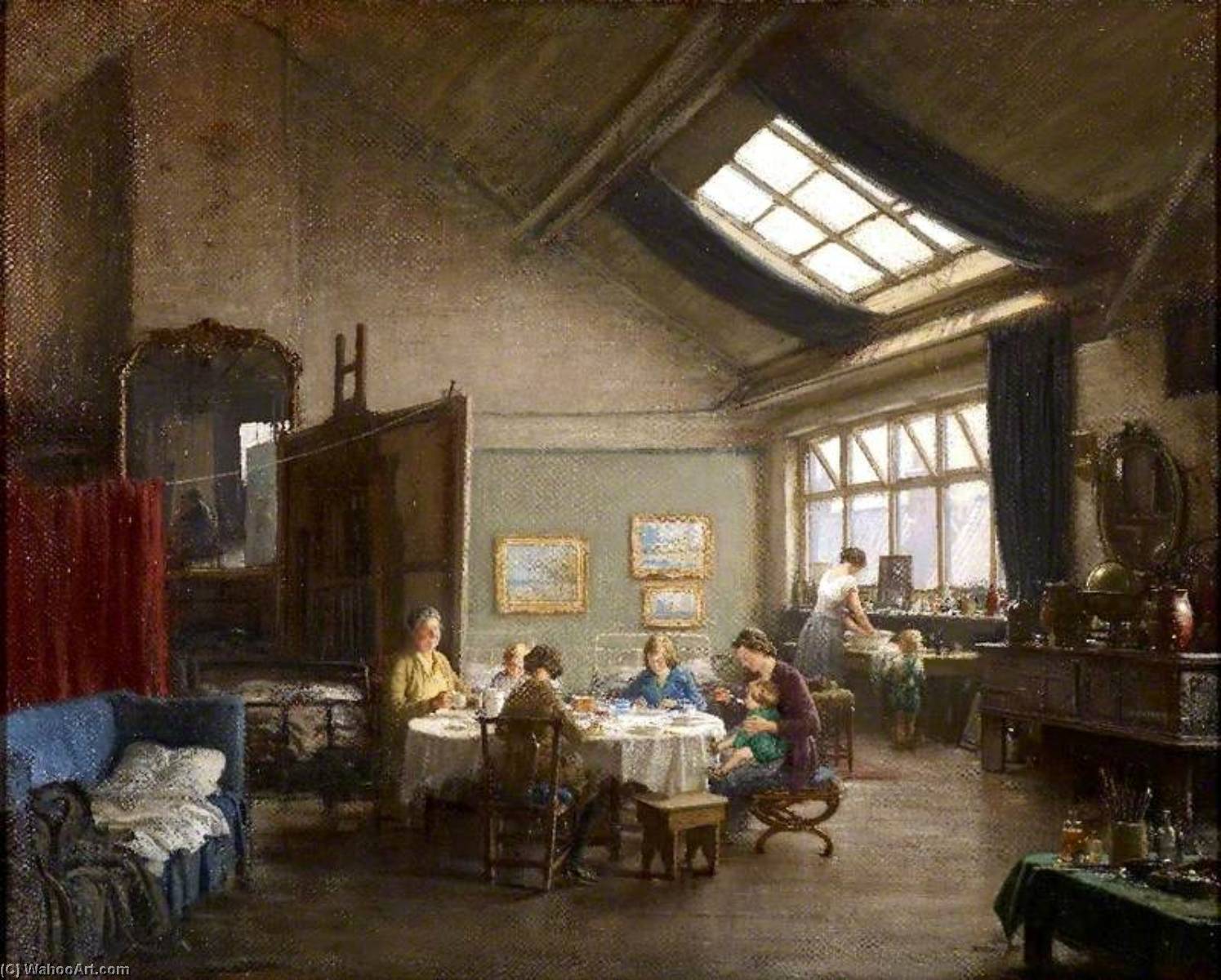 Refugees In My Studio — Frederick William Elwell
