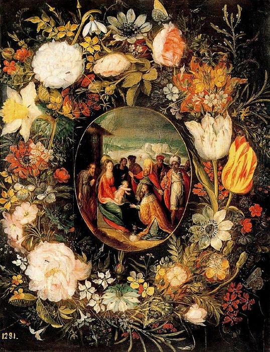 Garland With The Adoration Of The Kings — Pieter Bruegel The Younger