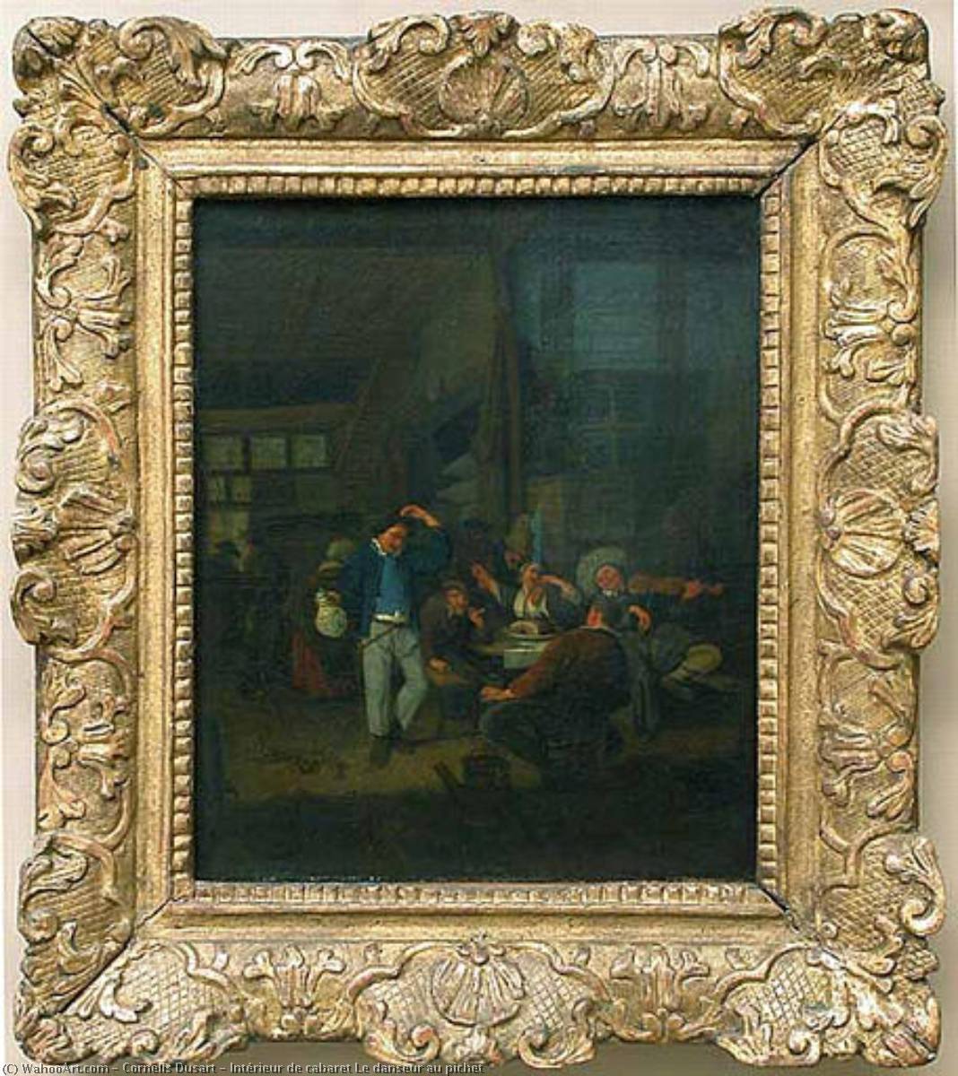 Intérieur De Cabaret Le Danseur Au Pichet — Cornelis Dusart