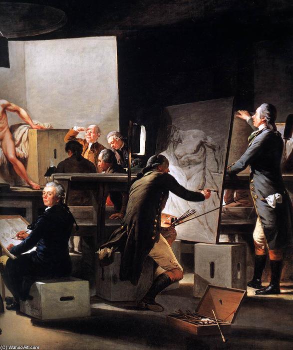 Life Class In The Vienna Academy (detail) — Martin Ferdinand Quadal