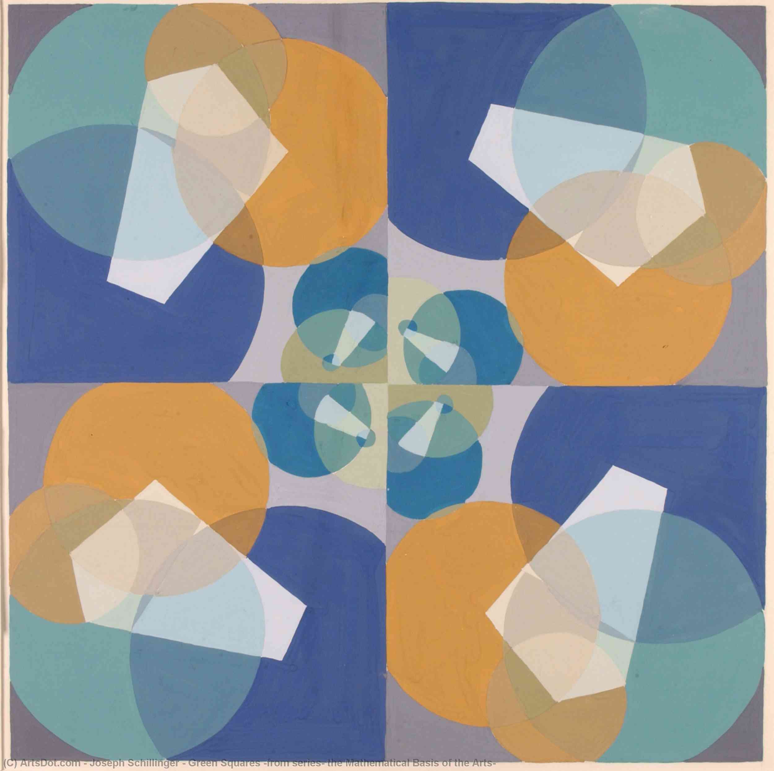 Green Squares (from Series, The Mathematical Basis Of The Arts) — Joseph Schillinger