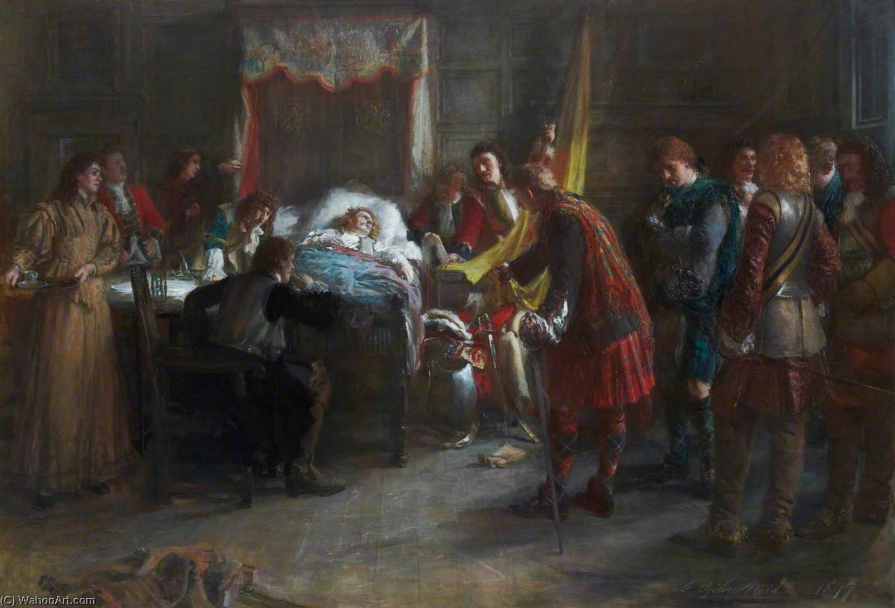 After Killiecrankie – The Death Of Claverhouse — George Ogilvy Reid