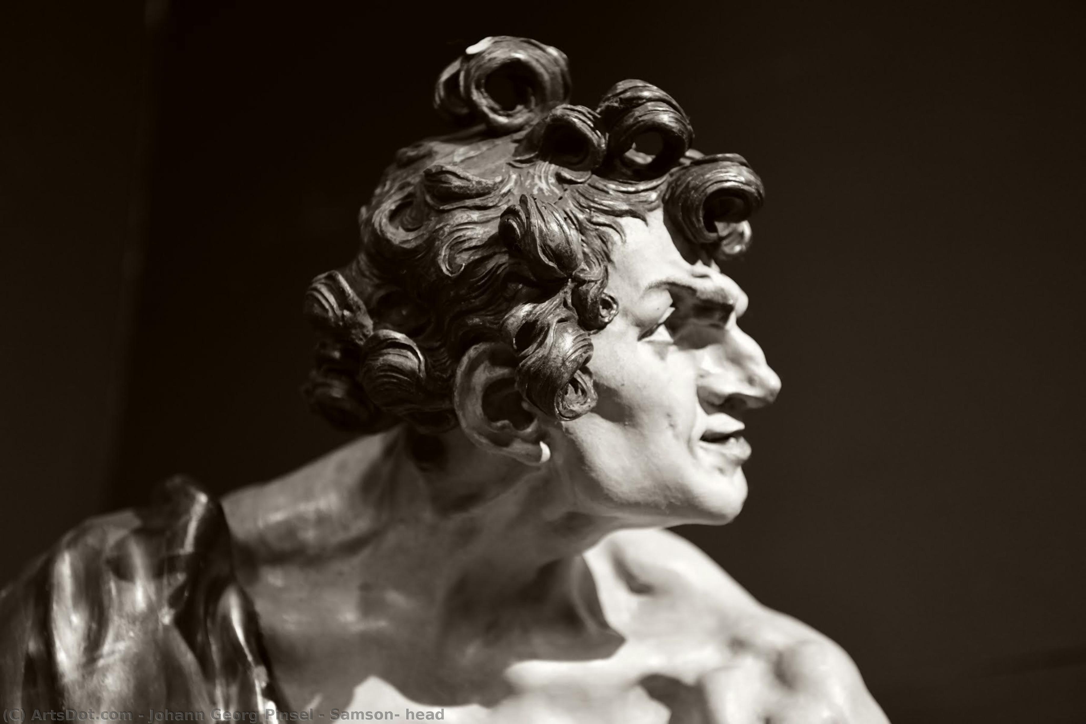 Samson, Head — Johann Georg Pinsel