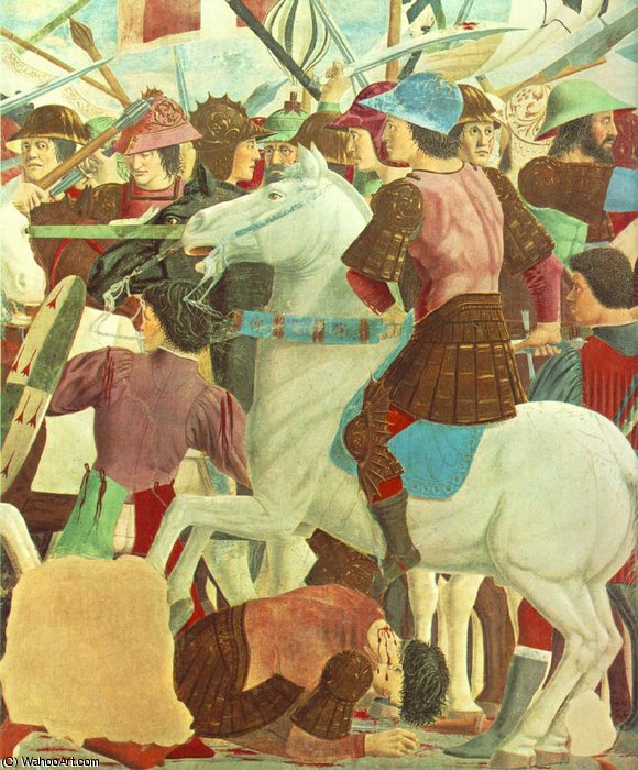 The Arezzo Cycle - Battle Between Heraclius And Chosroes (detail) [02] — Piero Della Francesca